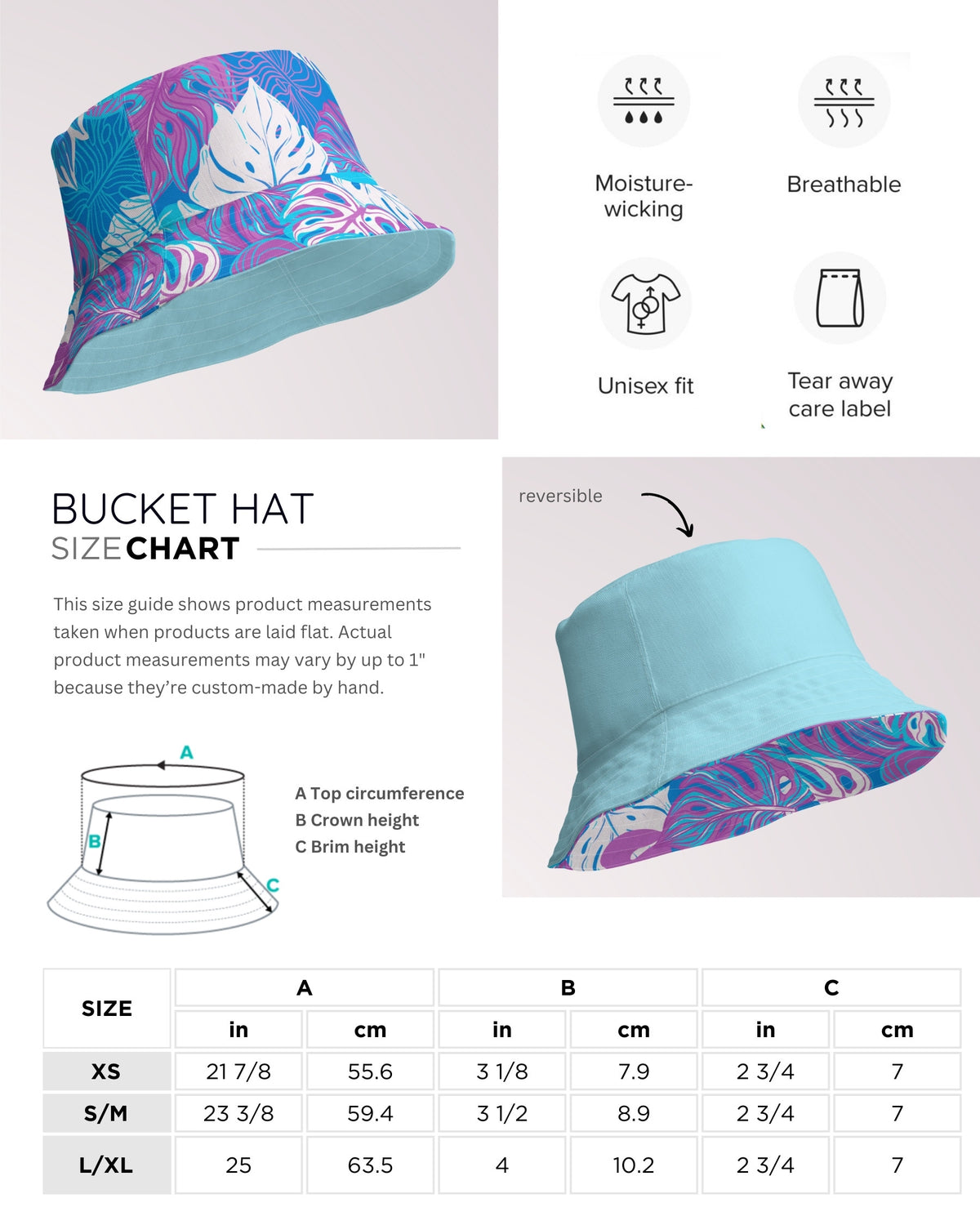 Reversible Bucket Hat - Tropical IIB