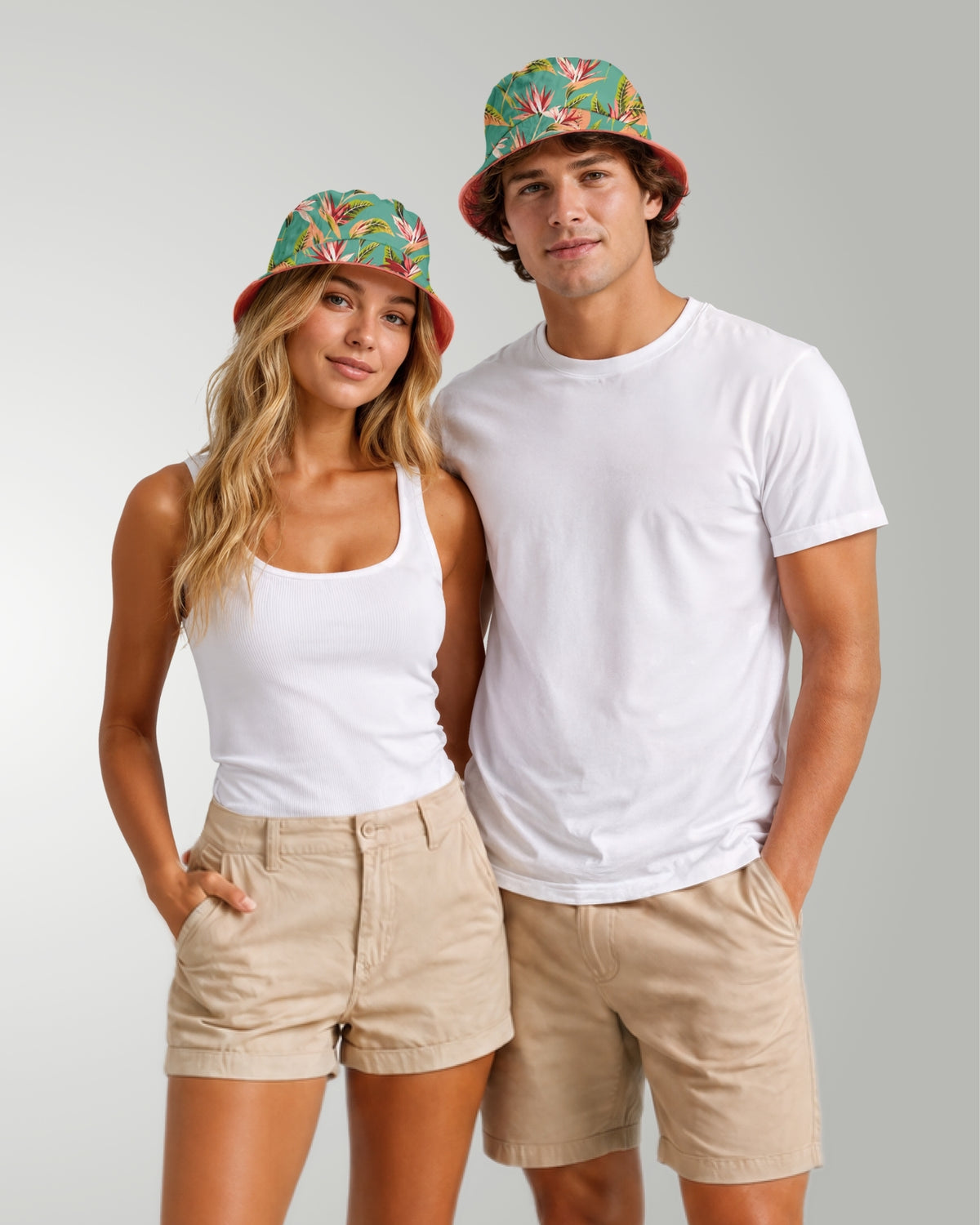 Reversible Bucket Hat - Tropical Melody