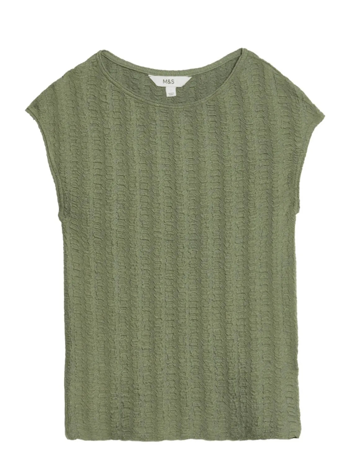 Round Neck Cap Sleeve Top and Pants Set.