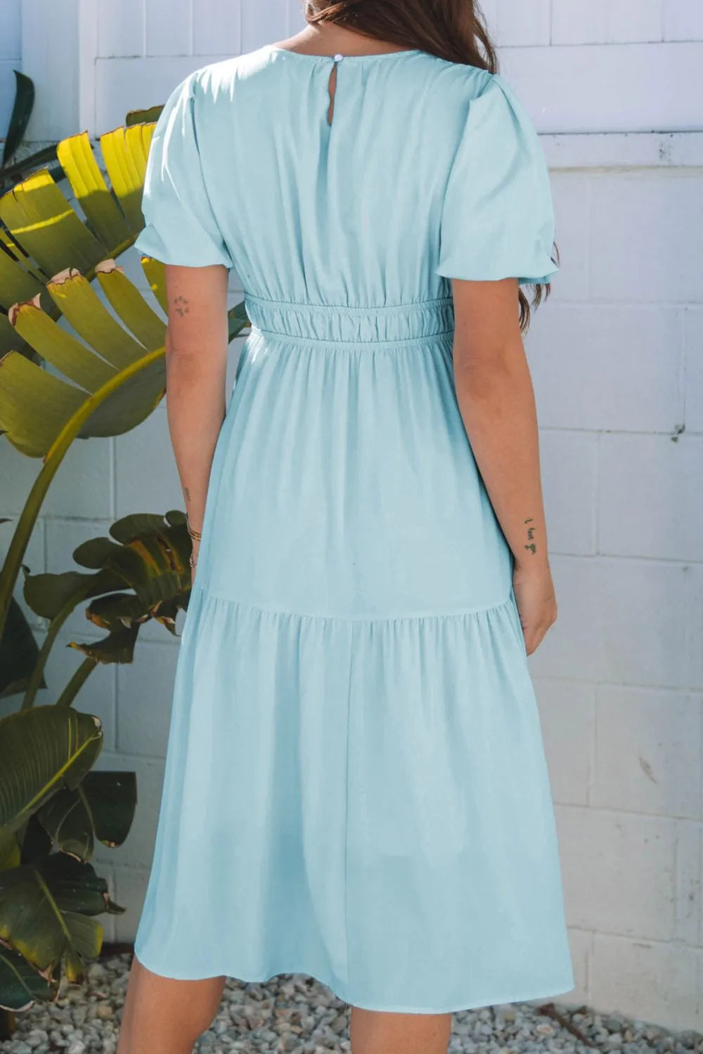 Round Neck Half Sleeve Dress.