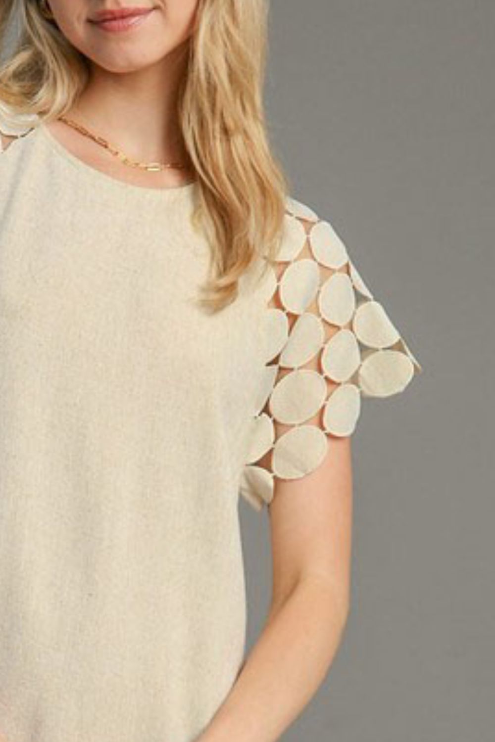Umgee Full Size Round Neck Mini Dress Plus Size.