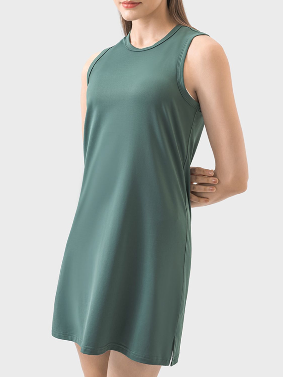 Millennia Round Neck Sleeveless Active Dress.
