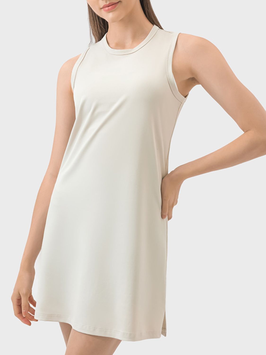 Millennia Round Neck Sleeveless Active Dress.
