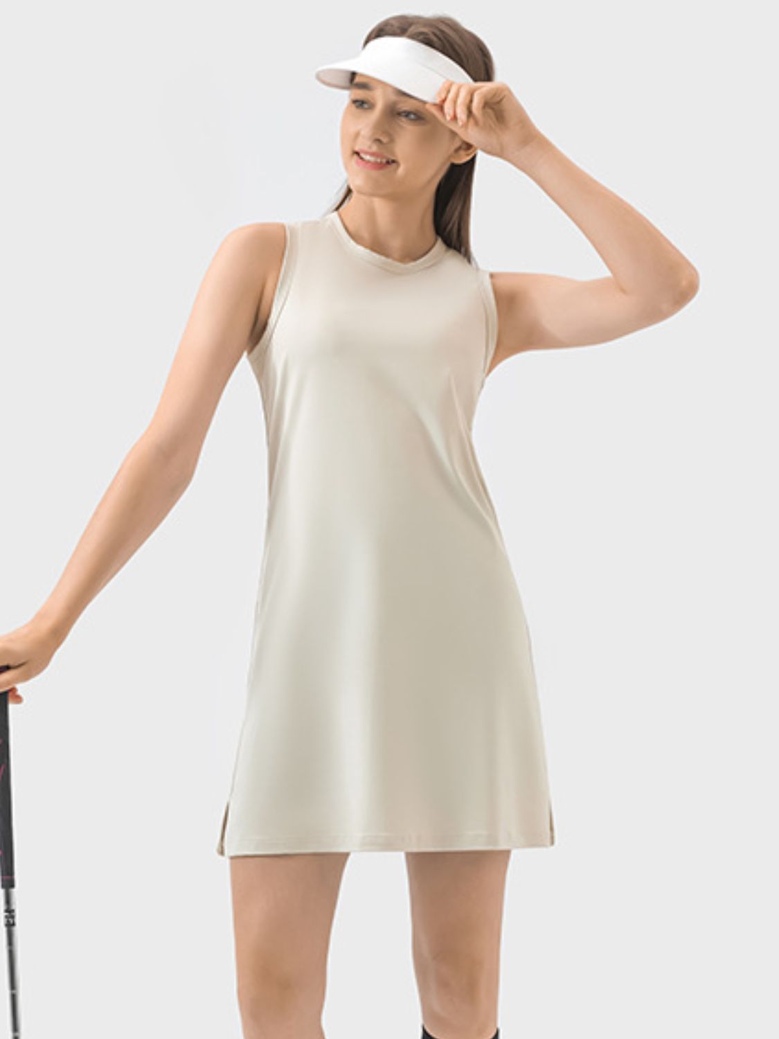 Millennia Round Neck Sleeveless Active Dress.