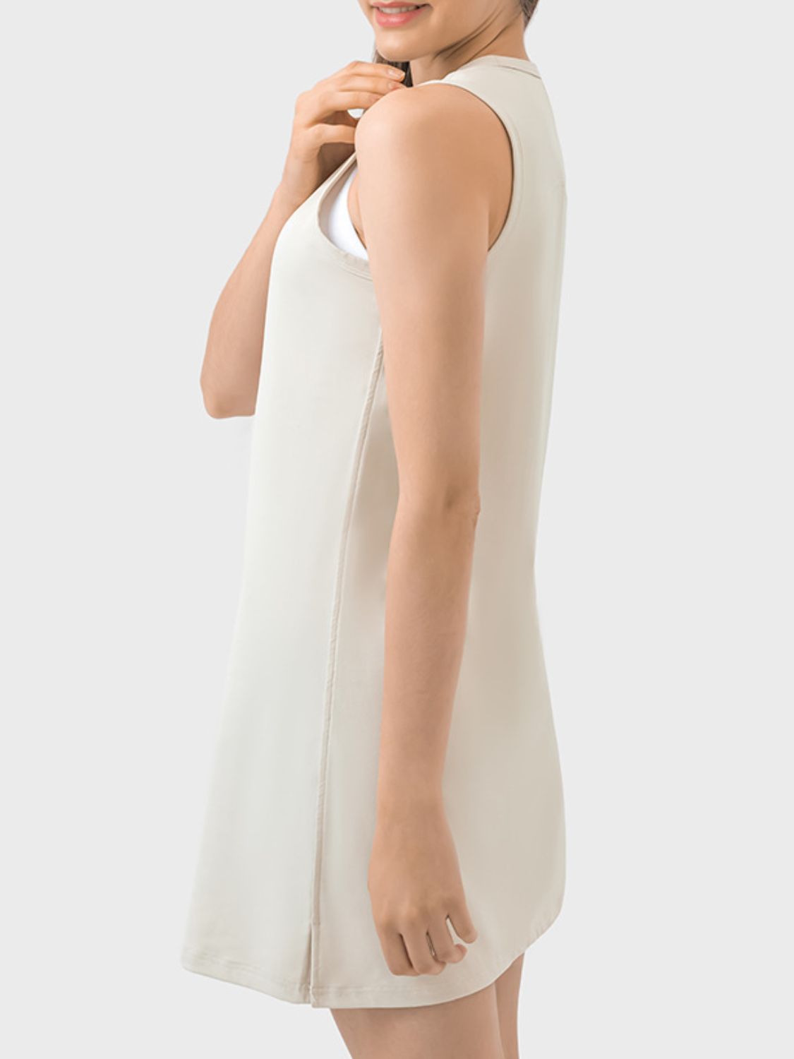 Millennia Round Neck Sleeveless Active Dress.