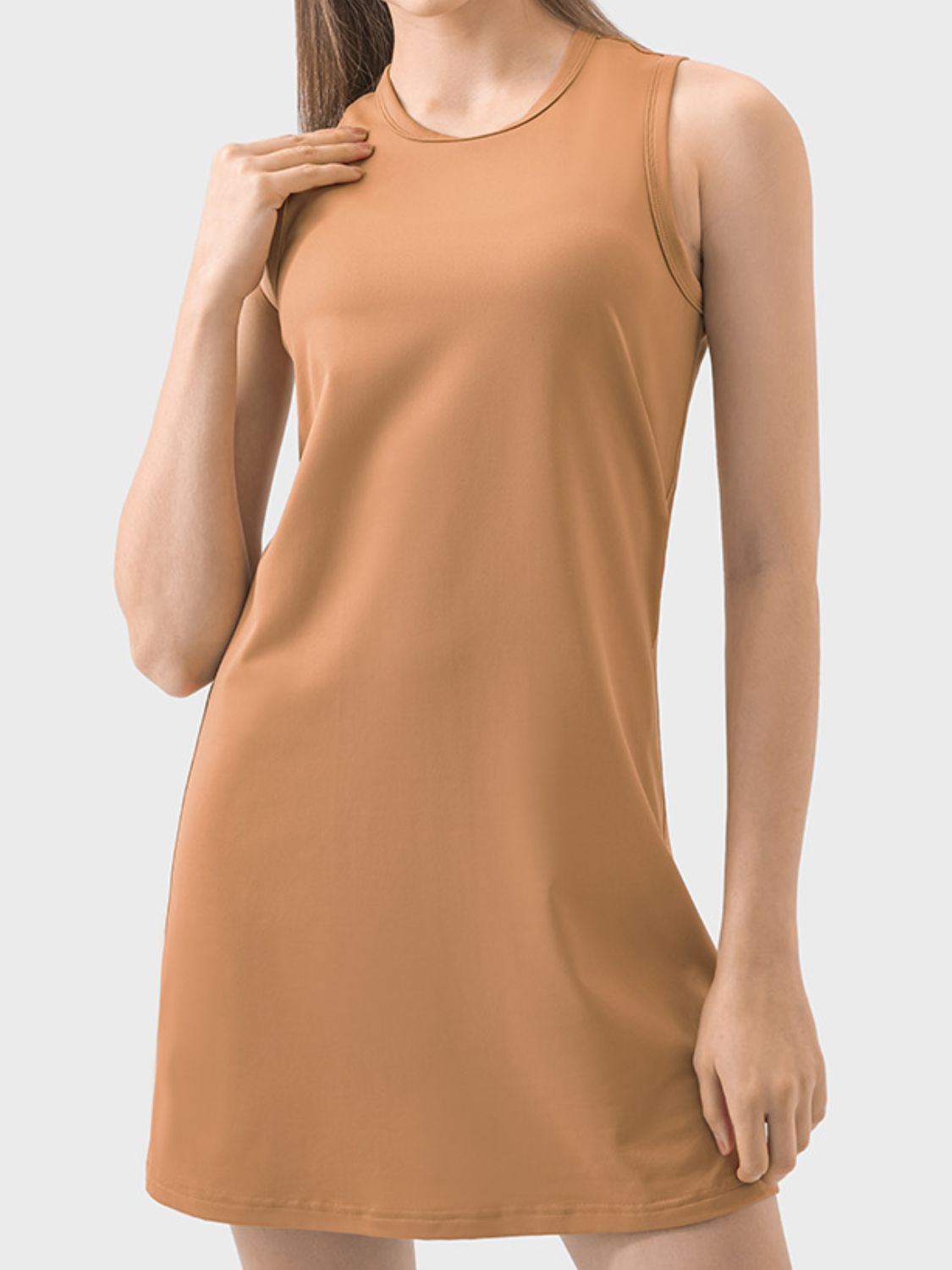 Millennia Round Neck Sleeveless Active Dress.