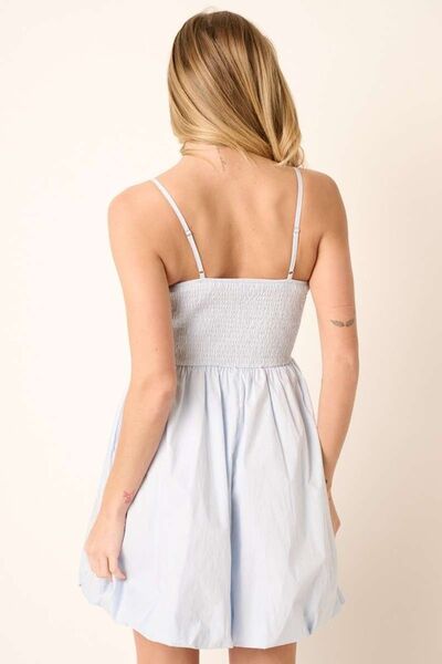 Mittoshop Ruched Detail Bubble Hem Mini Dress.