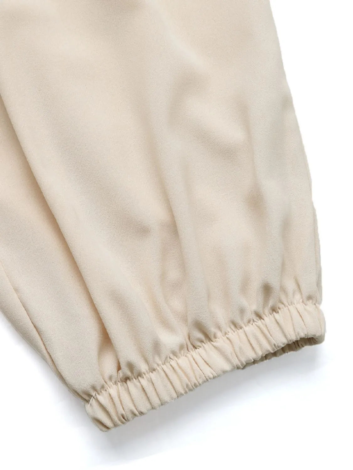Ruched high waist joggers.