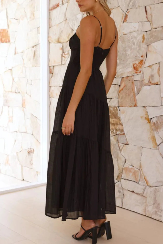 Ruched Smocked Back Cami Dress.