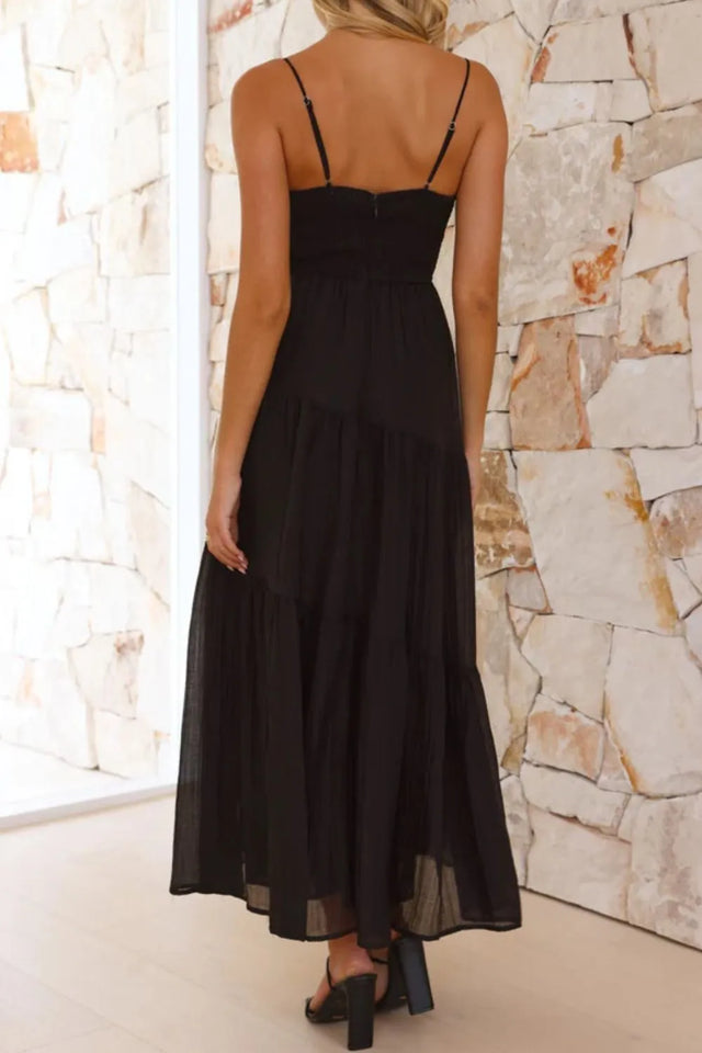 Ruched Smocked Back Cami Dress.