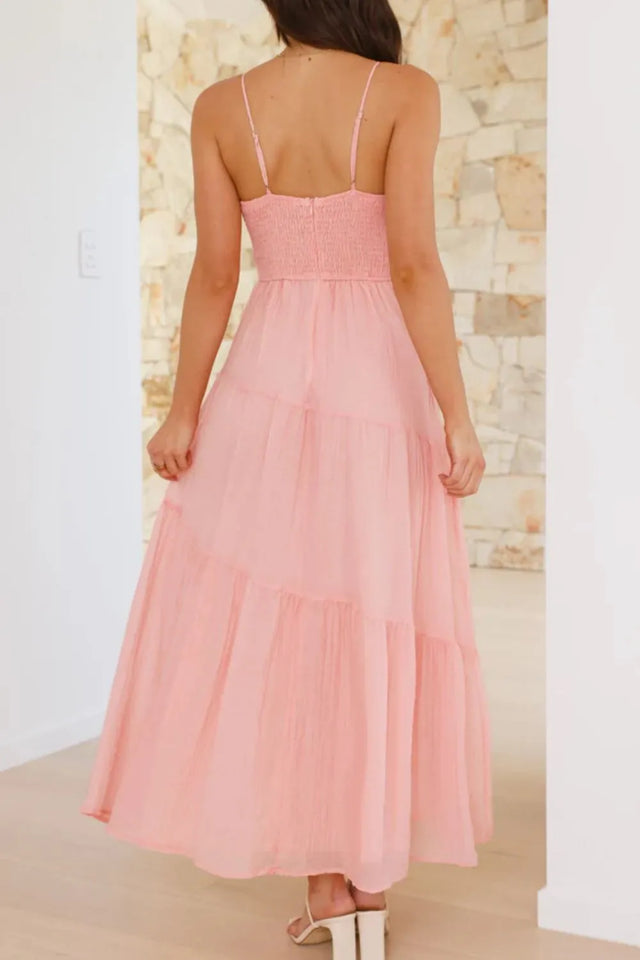 Ruched Smocked Back Cami Dress.