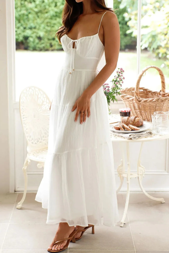 Ruched Smocked Back Cami Dress.
