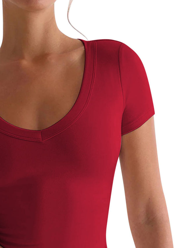 Scoop Neck Short Sleeve T-Shirt