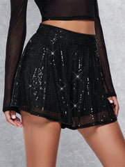 Sequin Mini Skirt.