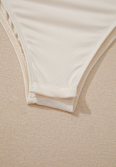 Sequin Surplice Long Sleeve Bodysuit with Sequin.