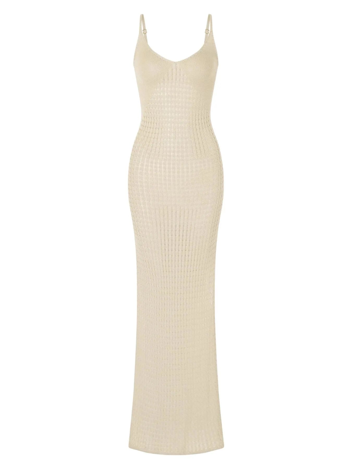 Side Slit Maxi Cami Sweater Dress.