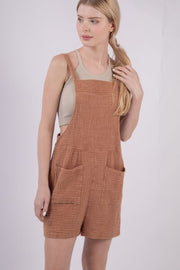 Button Detail Wide Leg Jumpsuit with Pockets.