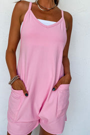 Ruched Sleeveless Wide Leg Jumpsuit.