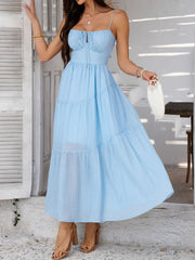 Devine Smocked Tiered Maxi Cami Dress.