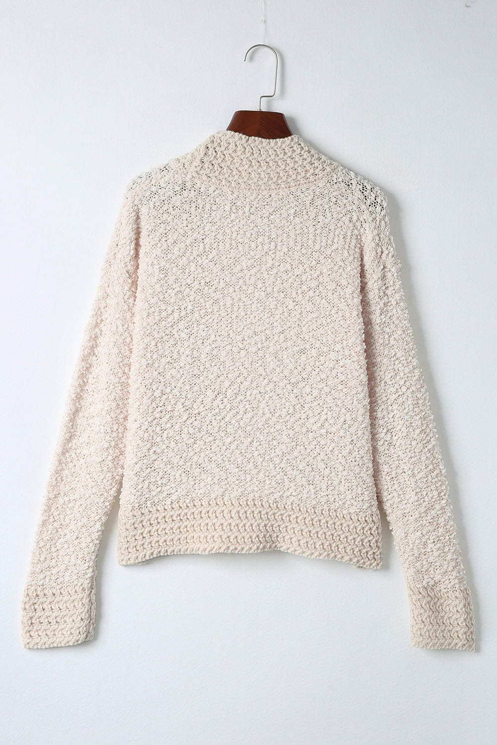 Solid color open front cardigan.