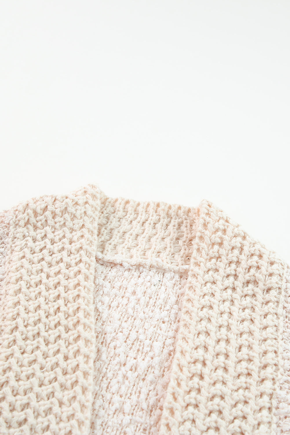 Solid color open front cardigan.