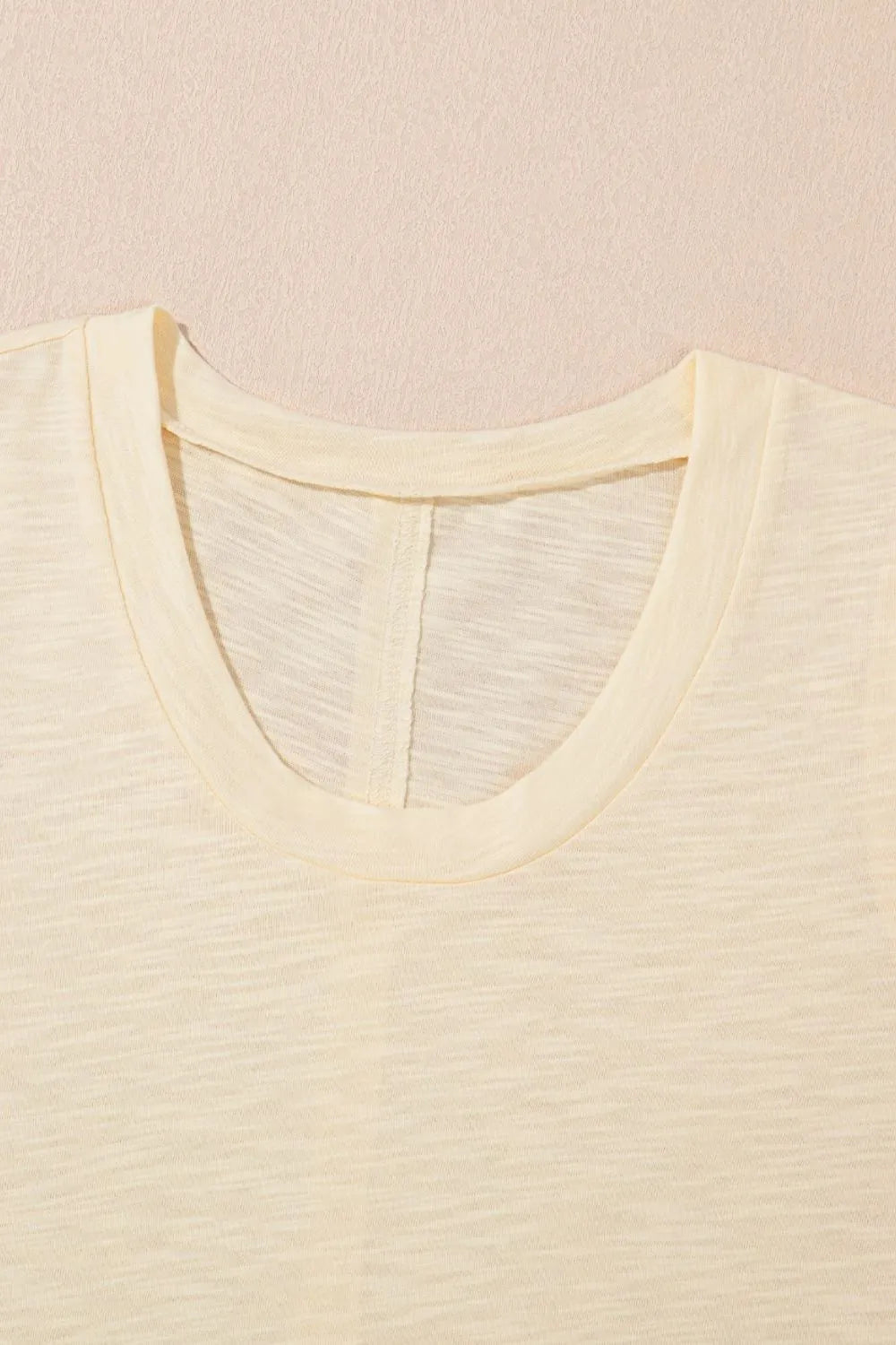 Solid Color Tank Top and Smocked Waist Pants Set.