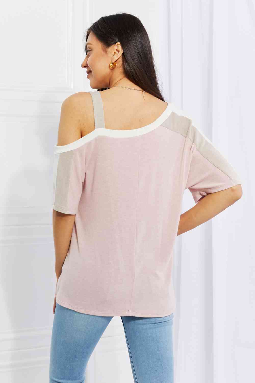Something Simple Cold Shoulder Tee