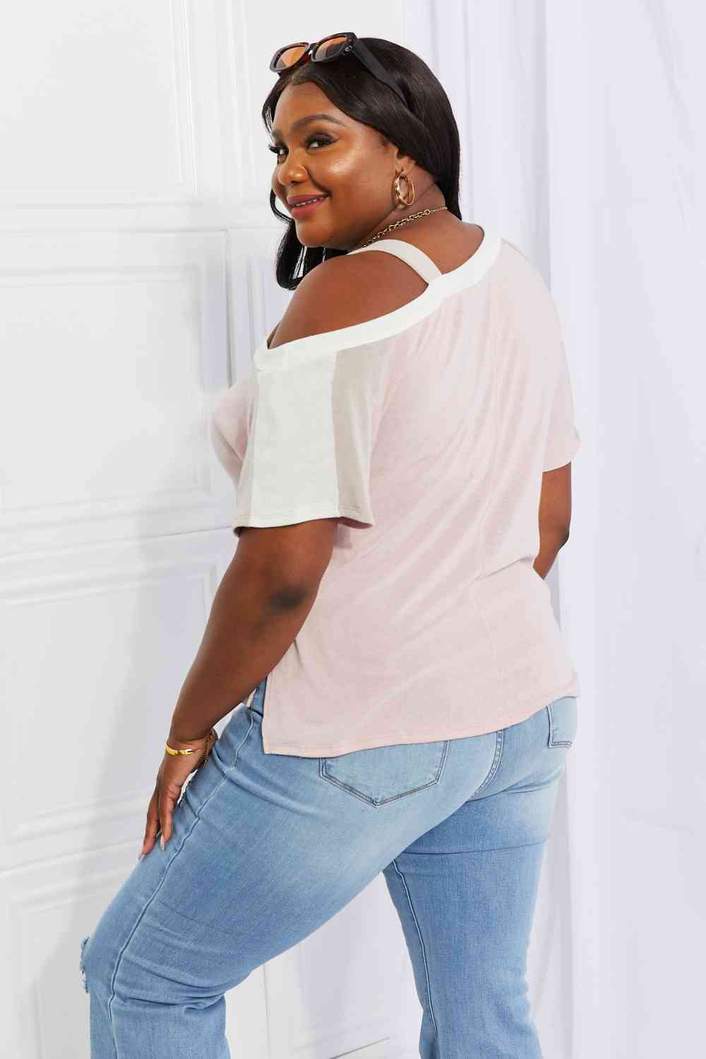 Something Simple Cold Shoulder Tee
