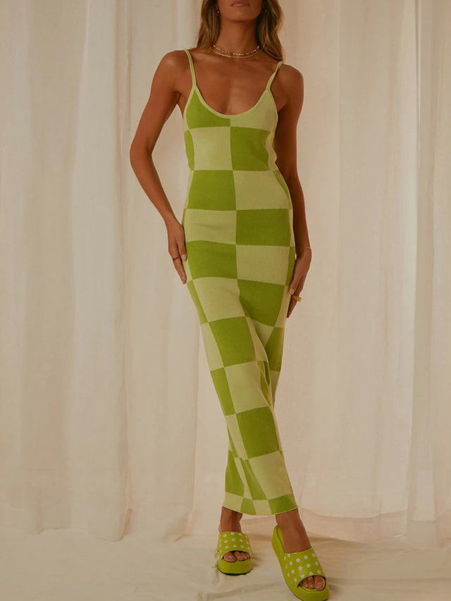 Spaghetti Strap Maxi Sweater Dress.