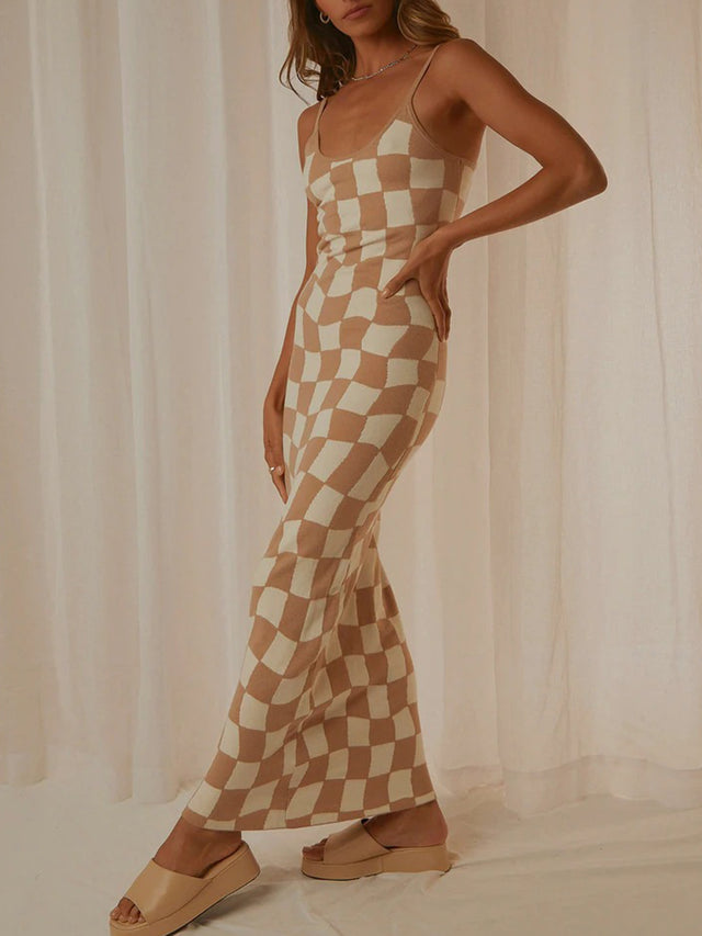 Spaghetti Strap Maxi Sweater Dress.