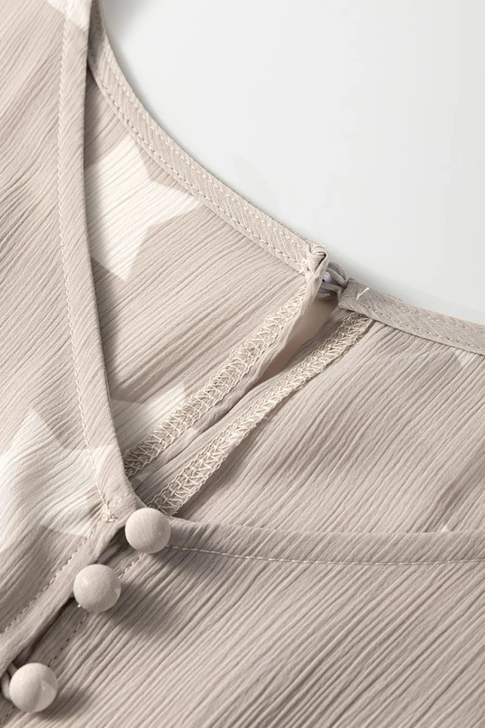 Star Print Crinkle Textured Kimono Ruffle Sleeve Romper.
