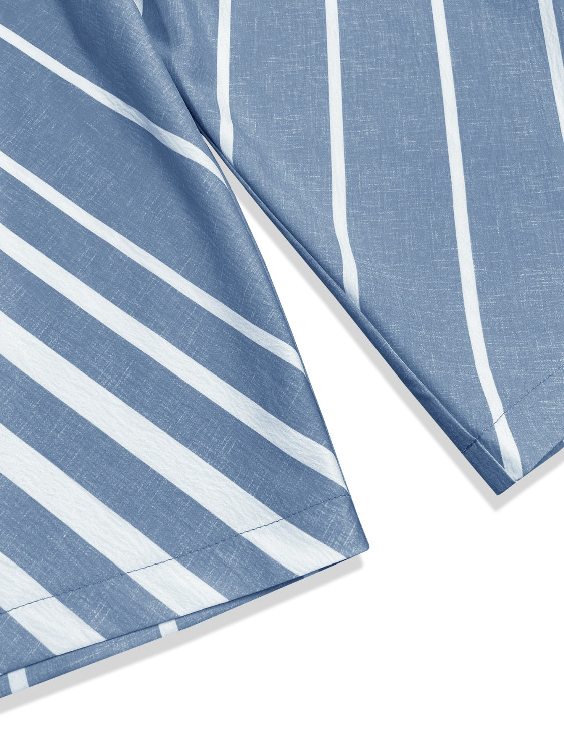 Striped elastic waist wide leg pants with pockets, opaque.