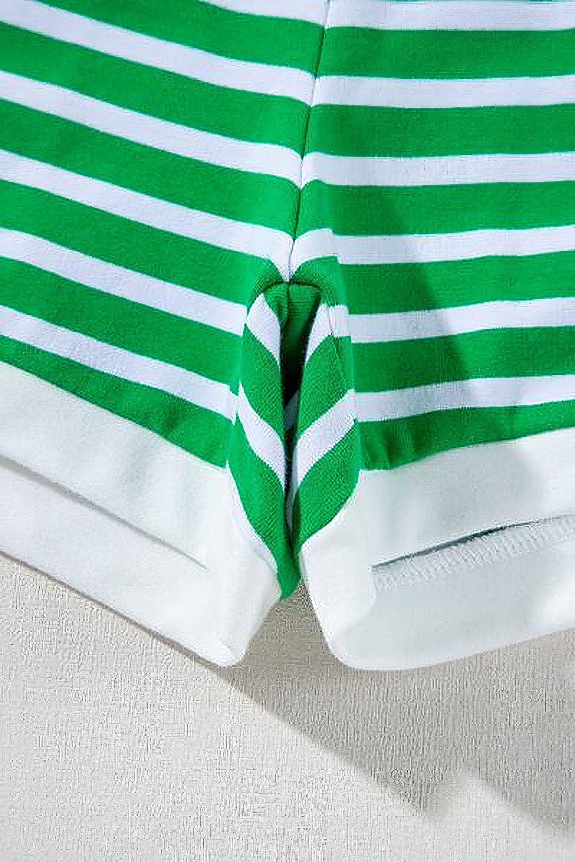 Women's striped round neck short sleeve top and shorts set