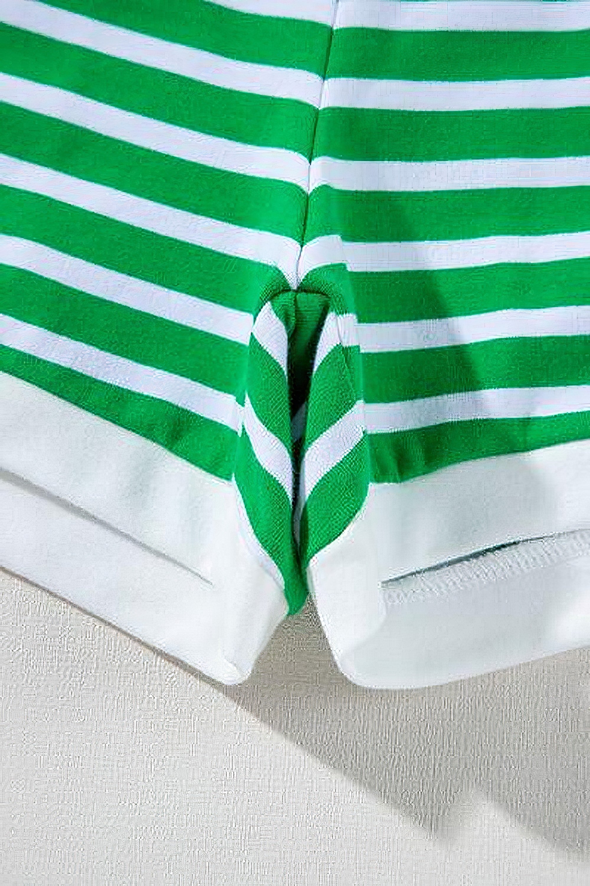 Women's striped round neck short sleeve top and shorts set