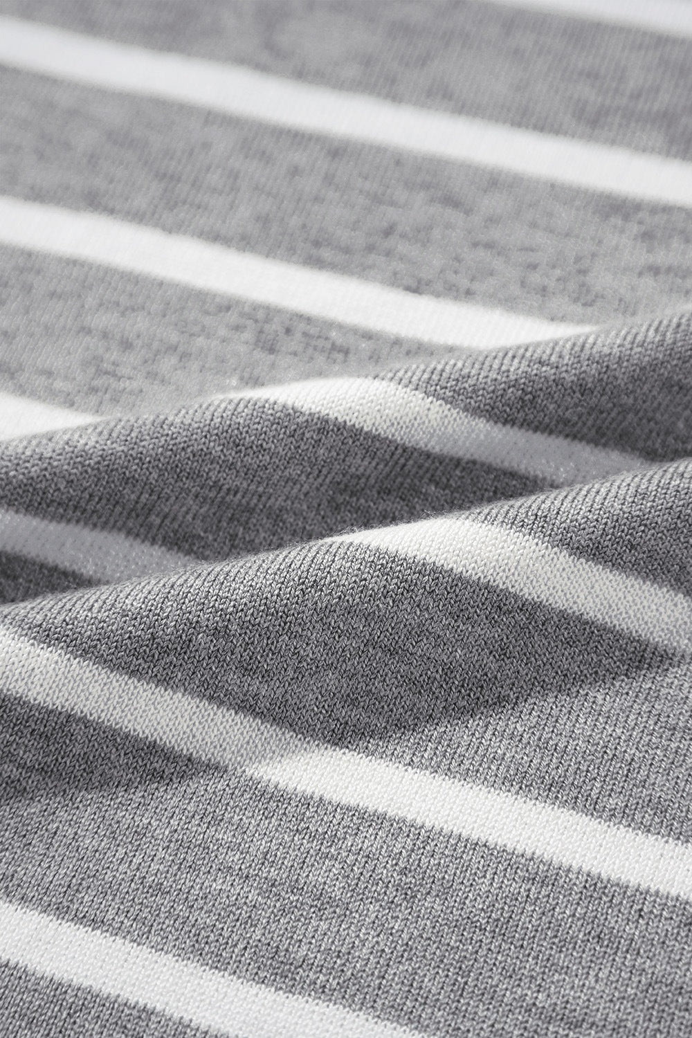 Striped Short Sleeve Knit Top.