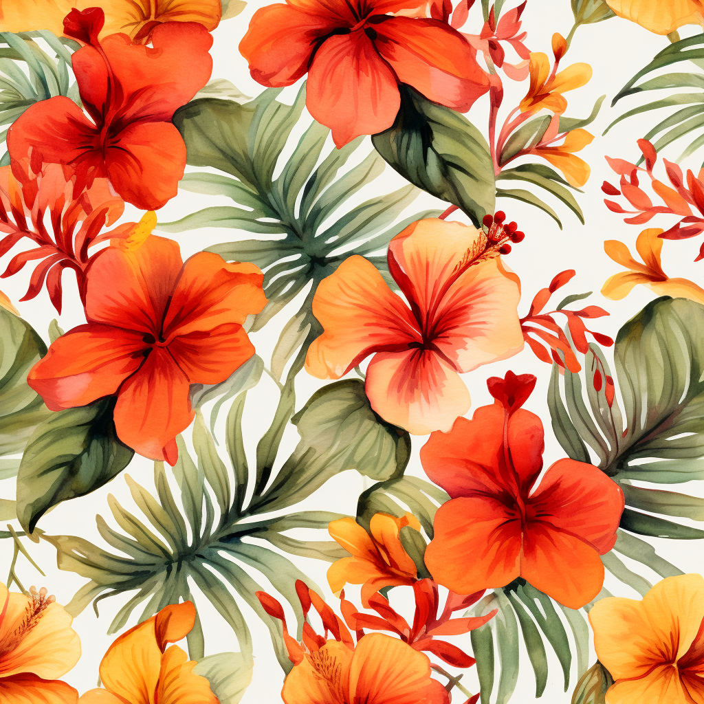 Matching Family Outfits - Orange Hawaiian III
