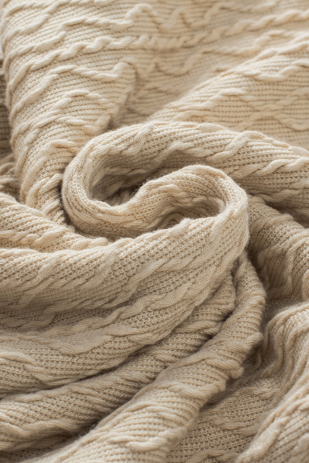 Textured Mock Neck Three-Quarter Sleeve Top.