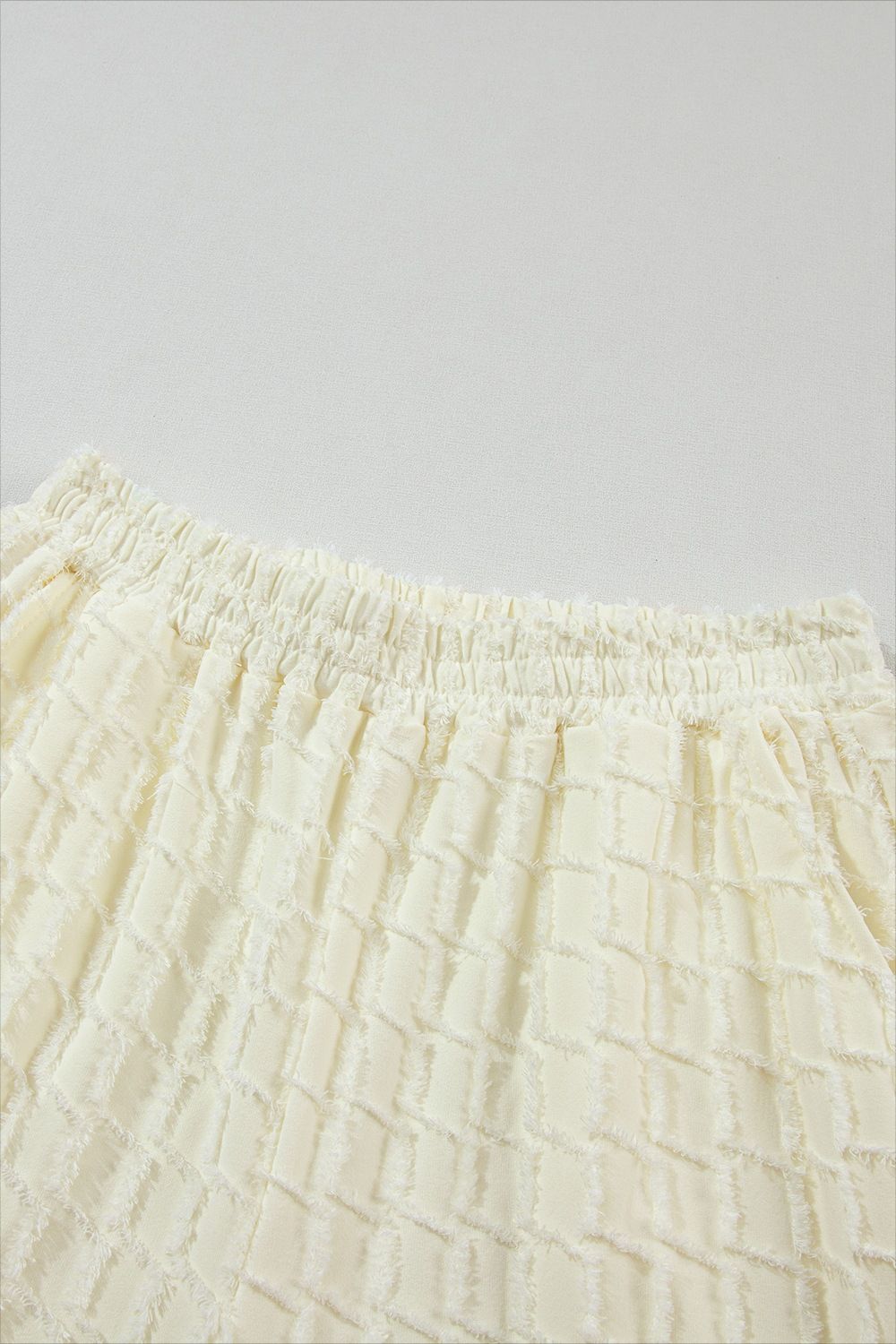 Textured Round Neck Top and Pants Set.
