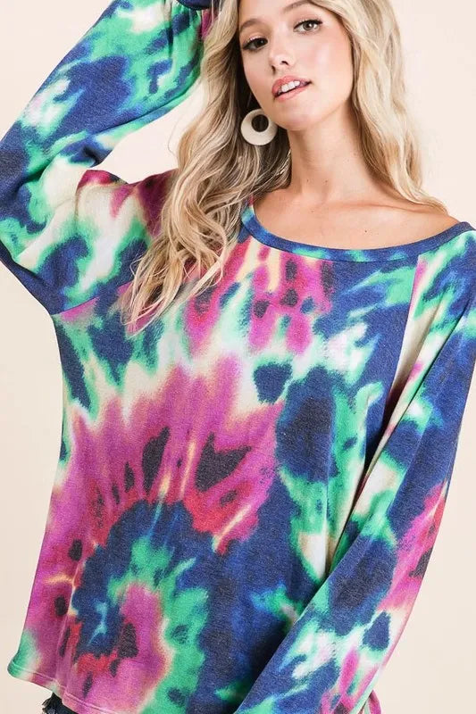 Floral Print Tie Neck Flutter Sleeve Blouse.