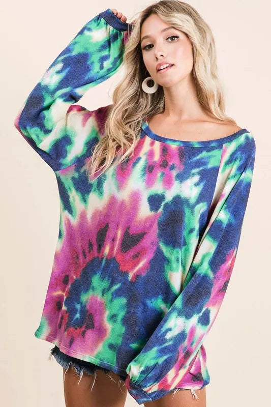 Floral Print Tie Neck Flutter Sleeve Blouse.