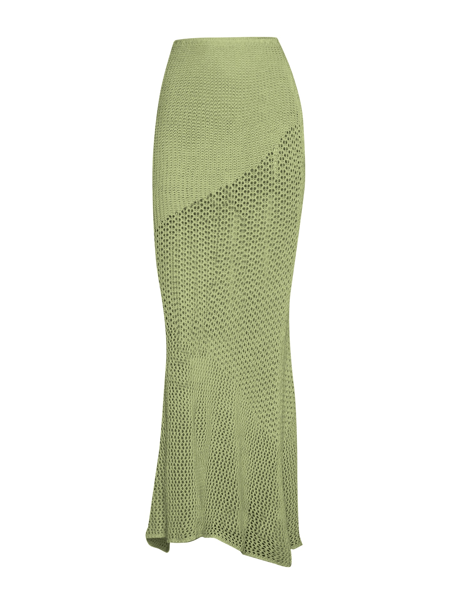 Tied Long Sleeve Top and Skirt Cover Up Set.