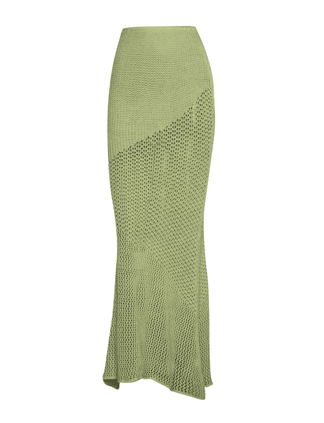 Tied Long Sleeve Top and Skirt Cover Up Set.