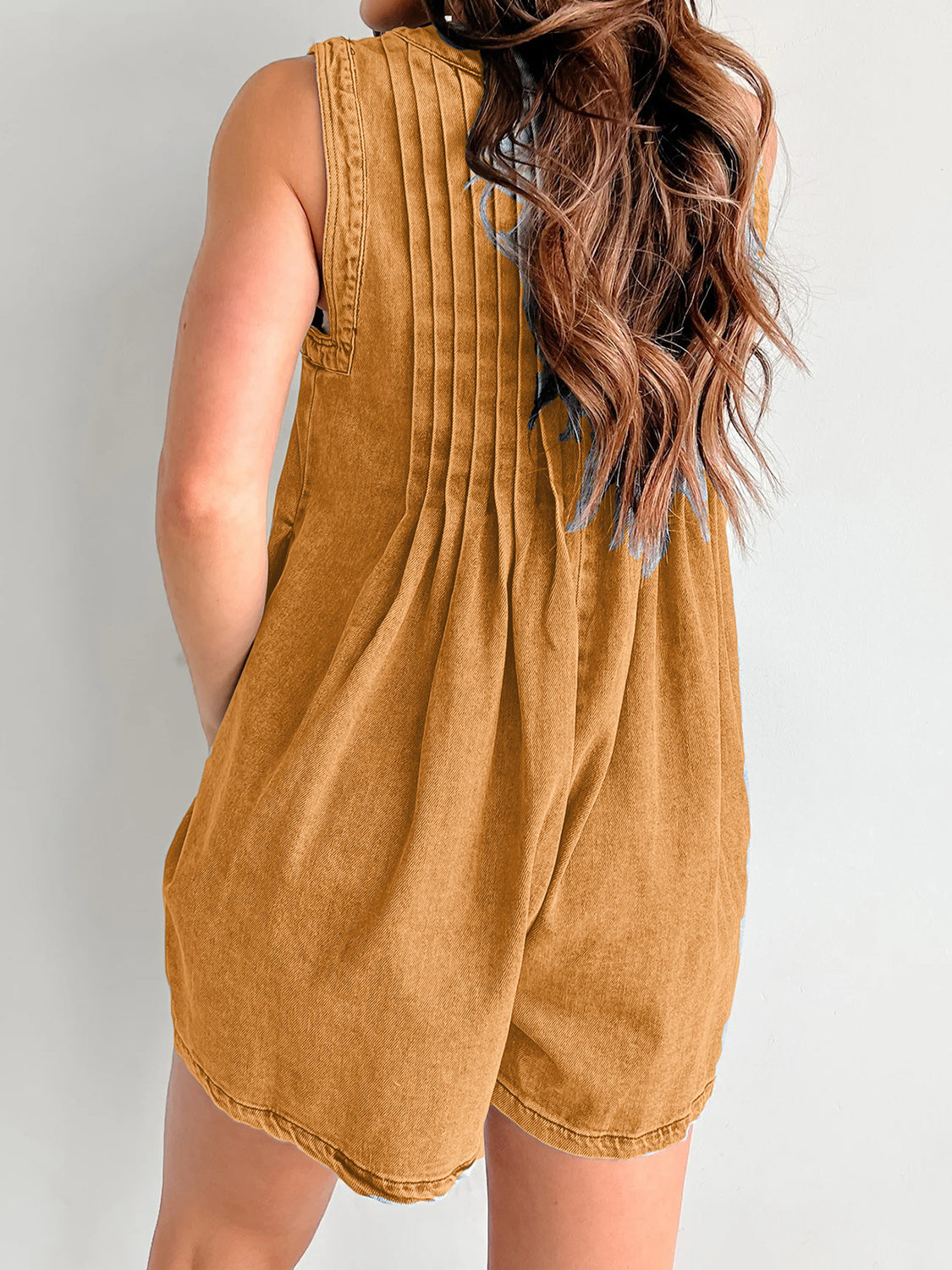 Tied Romper with Pockets.