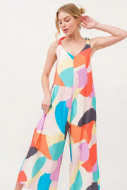 Textured Knit Button Front Romper with Drawstring and Pockets.