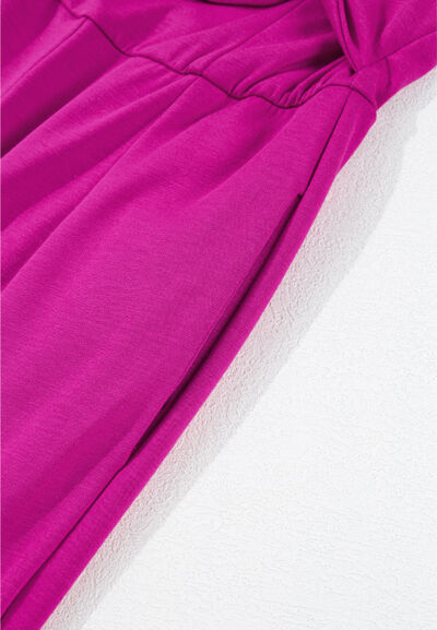 Tied Tube Wide Leg Jumpsuit.