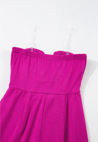 Tied Tube Wide Leg Jumpsuit.