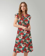 Tiered Midi Dress - Aloha Vibes