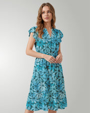 Tiered Midi Dress - Seaside Sonata