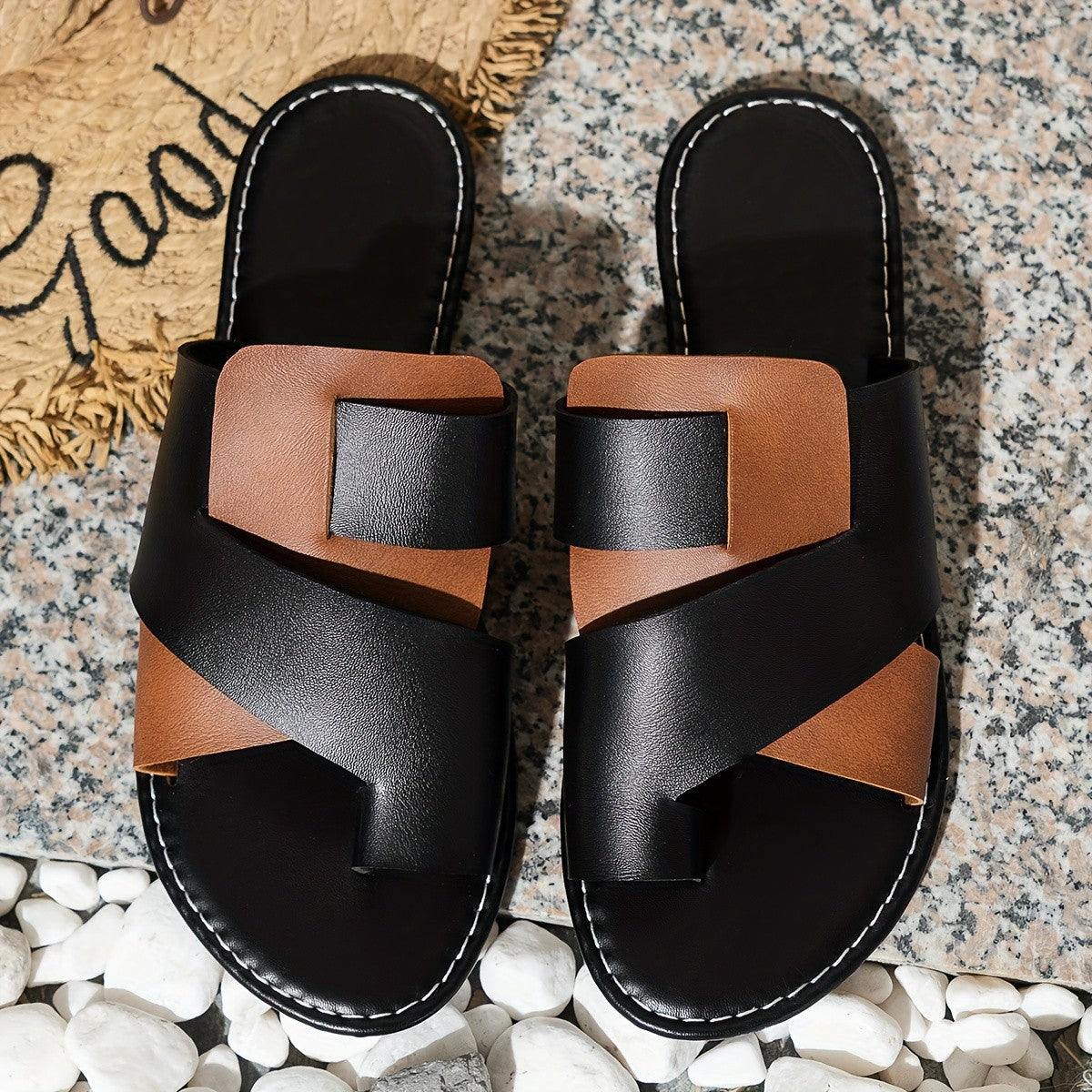 Toe Loop Flats Sandals