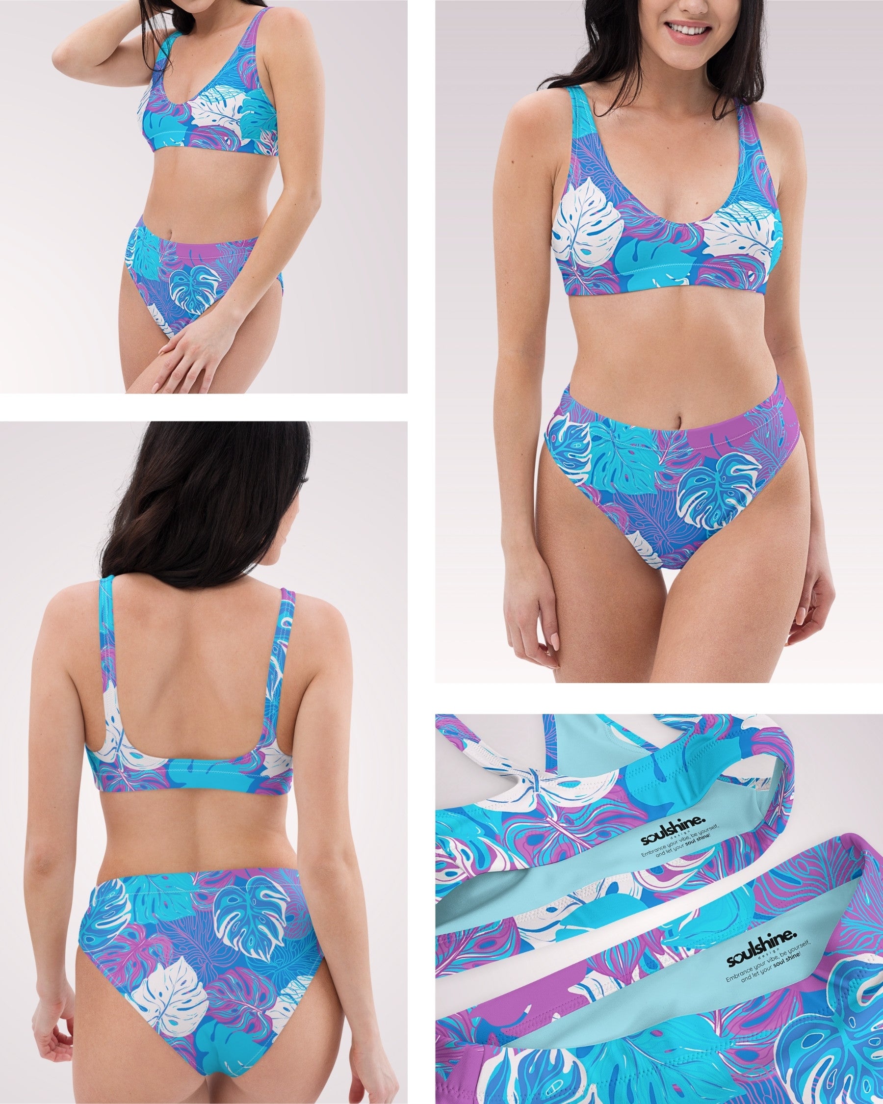 High Waist Bikini - Tropical IIB